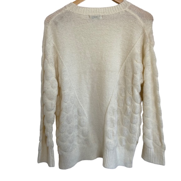 Moon River Dotted Texture Ivory Sweater - Picture 8 of 10
